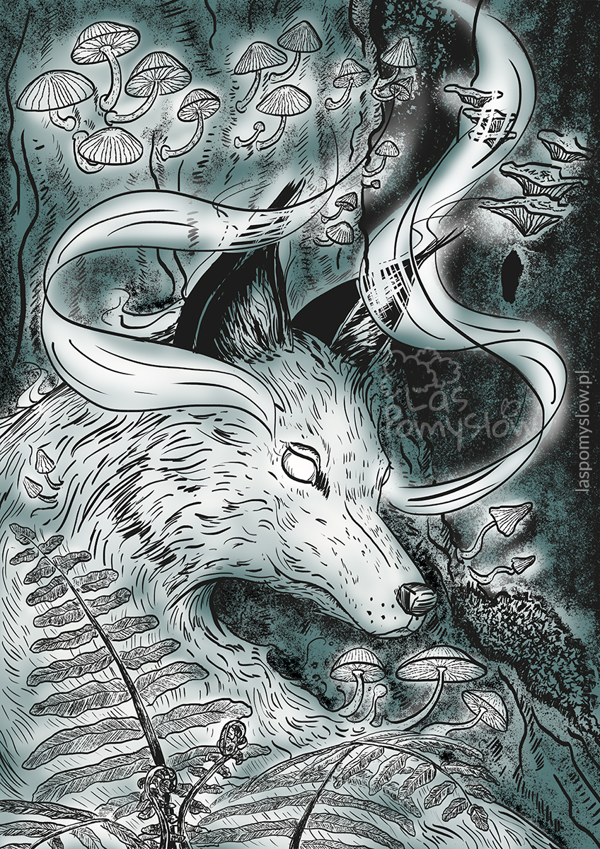 Ilustracja: Leśny duch