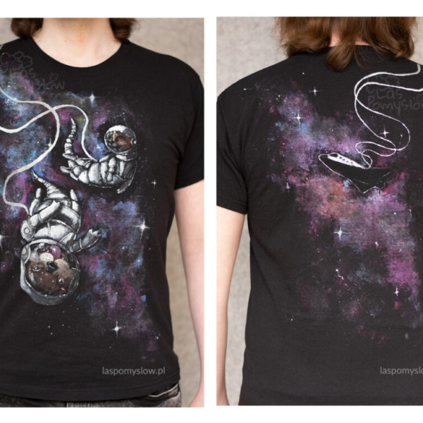 Ręcznie malowany t-shirt: Astrowydry