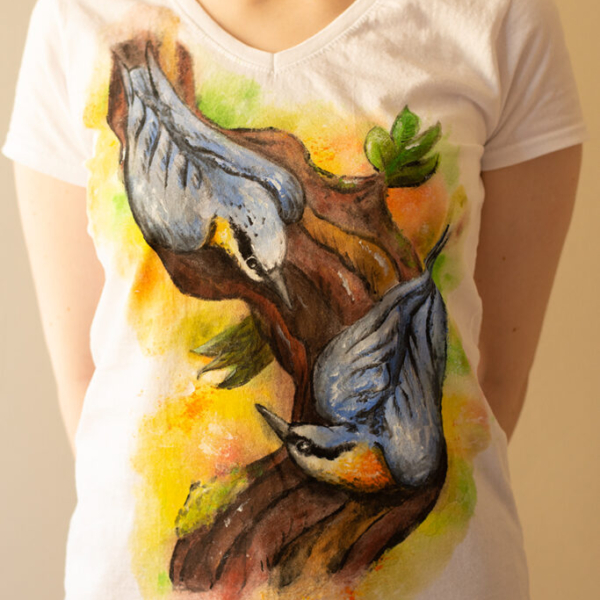 Ręcznie malowany t-shirt: Kowaliki